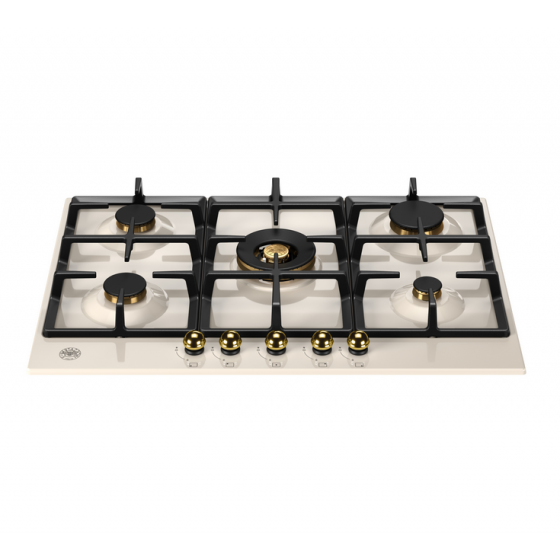 BERTAZZONI P75 5C HER AG Εστία Αερίου Αυτόνομη 75cm Μπεζ